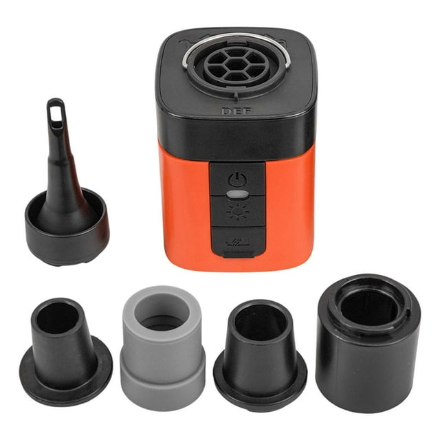 Portable Air with LED Light 2 In 1 Mini Vacuum and Inflator for Camping Outdoor Gear Inflatables Pool Floats Rechargeable Compact Design