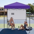 thumbnail image 2 of EAGLE PEAK 6 x 4 Pop-up Canopy, Adjustable Height,Straight Lightweight Compact Portable Tent, Purple, 2 of 9