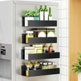 thumbnail image 4 of Magnetic Refrigerator Shelf, Spice Rack Organizer for Fridge, Magnet Shelves for Side of Refrigerator Heavy Duty, Metal Shelving Kitchen Organizer for Oven over the Stove for Space Saver(1pc-small), 4 of 8
