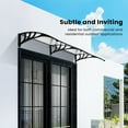 thumbnail image 6 of SPECSTAR Polycarbonate Window Door Awning Canopy Transparent with Black Bracket 40 Inch x 80 Inch, 6 of 7