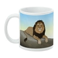 thumbnail image 3 of Lion on a Rock White Mug, 3 of 4