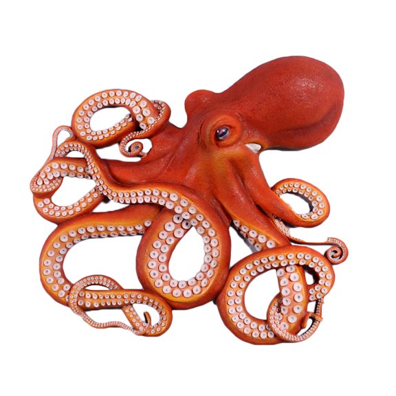 Awesome Octopus Wall Sculpture Large Marine Beach Decor Figure with Realistic Eye