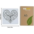 thumbnail image 2 of 7 x 7" Tree Heart Drawing Stencil Tree Branches Hollow Out Stencils Reusable Natural Plants Drawing Template Square Sign Home Decoration for Crafts Canvas Wall Floor Decor DIY Art, 2 of 9