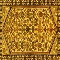 thumbnail image 1 of Ahgly Company Indoor Square Persian Yellow Traditional Area Rugs, 6' Square, 1 of 4