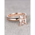 thumbnail image 2 of Bestselling Morganite Engagement Ring on Sale: 1 Carat Morganite Solitaire Engagement Ring in 10k Rose Gold, 2 of 2