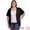 Black, variant on DARING DIVA Women's Plus Open Front Loose Fit Knit Curved Hem Cardigan 1X White