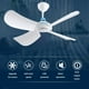 thumbnail image 4 of Ventilador de techo Bearachild 6 hojas colgantes silenciosos USB enfriador de verano antimosquitos de plástico, 4 of 6