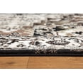 thumbnail image 4 of LBaiet 5' x 7' Black and Beige Traditional Power Loomed Rectangular Area Throw Rug, 4 of 7