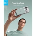 thumbnail image 2 of Anker 621 Magnetic Portable Charger (MagGo), 5,000mAh Wireless Power Bank with USB-C Cable, Magsafe-Compatible Battery Pack for iPhone 16/15/14/13/12 Series, 2 of 7