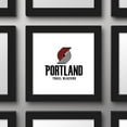 thumbnail image 3 of Gallery Pops NBA Portland Trail Blazers - Global Logo Wall Art, Black Framed Version, 12" x 12", 3 of 5
