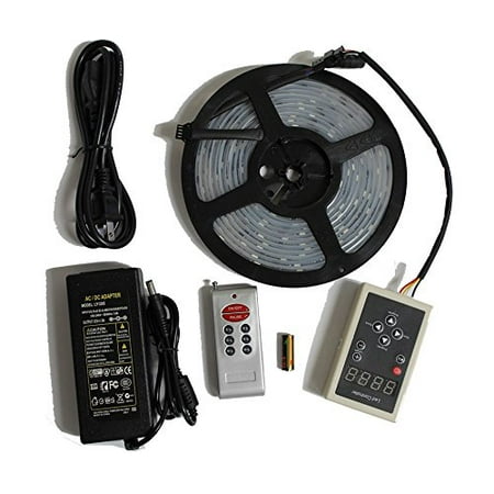Rgb Led Strip Controller - LED4Everything (TM) 5M 16.4ft 12v SMD IC 6803 5050 Dream Magic RGB LED Strip 133 Color Change + RF Remote Controller + 12V 5A Power Supply