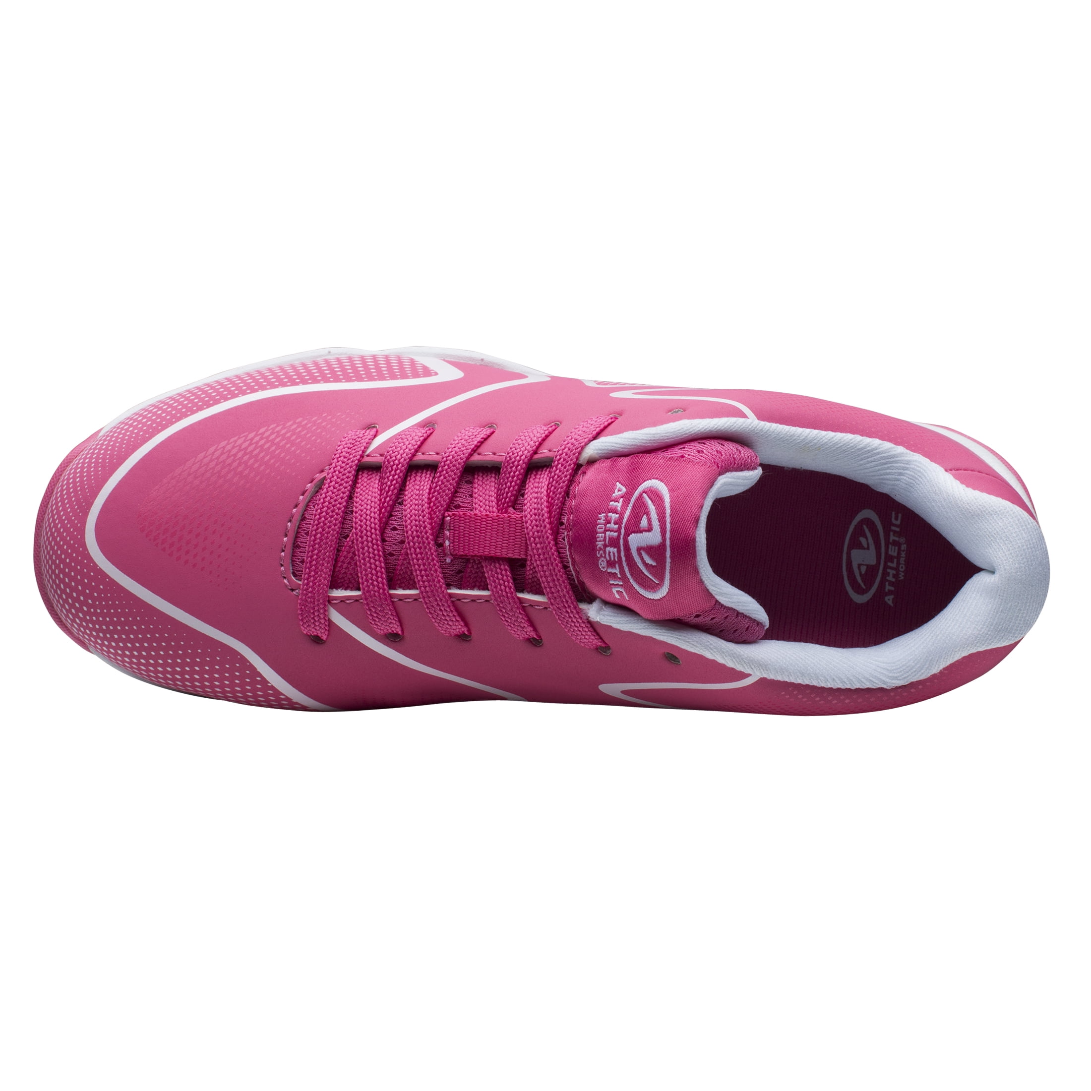 Athletic Works Youth Girls Baseball Cleats, Pink Kids