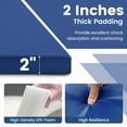 thumbnail image 4 of Costway 10' x 4' x 2" 4-Panel Folding Exercise Mat with Carrying Handles for Gym Yoga Navy, 4 of 10