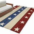 thumbnail image 2 of 4th of July Area Rugs 3x5 for Living Room, Blue Red Star Striped Independence Day Non Slip Washable Rug Runner, Low Pile Indoor Floor Carpet Mat Bathroom Rugs for Bedroom, Kids Room, 2 of 9