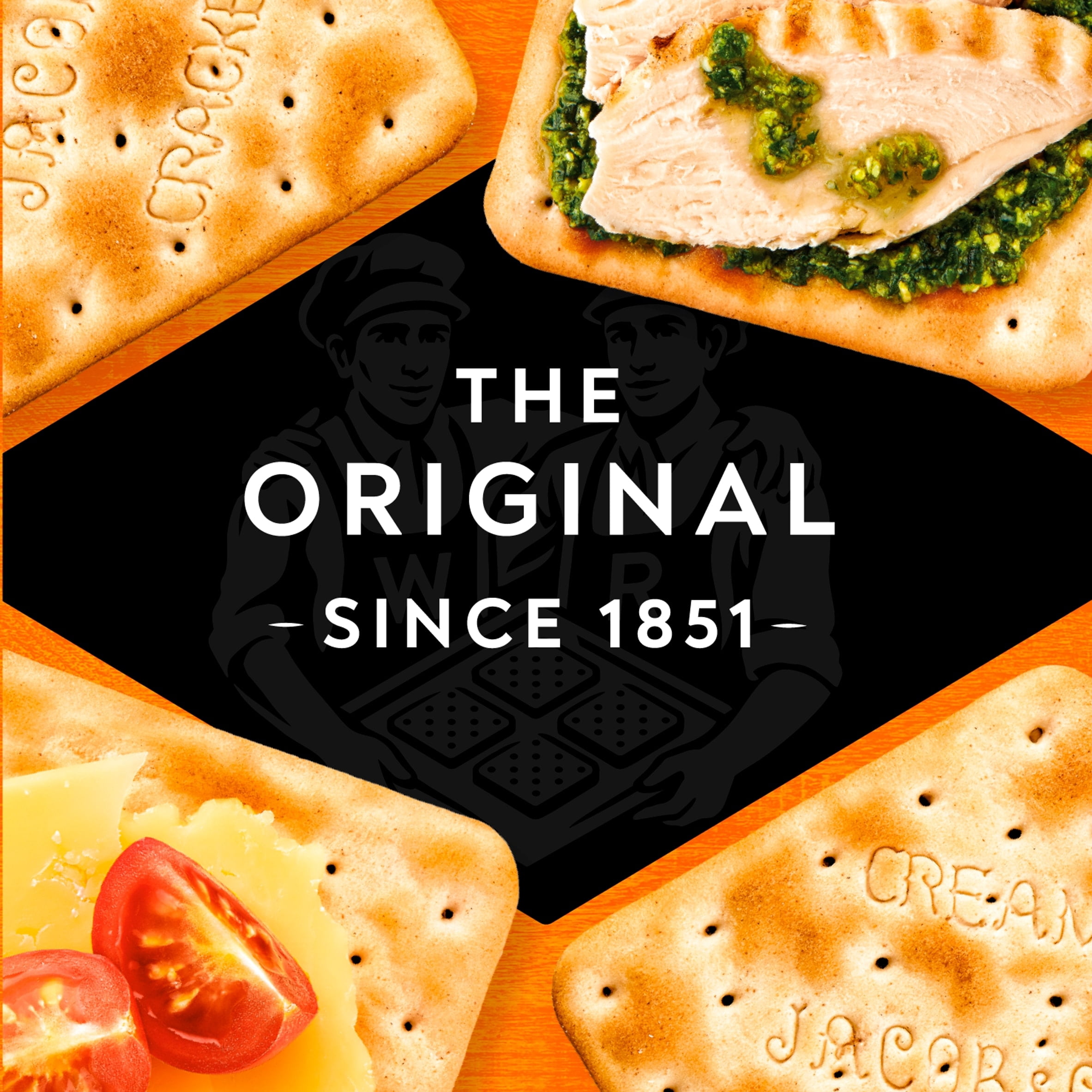Jacob's Cream Cracker Multipack 8 Snack Packs 185g, Imported from Britain