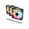 thumbnail image 3 of CORSAIR RS120-R ARGB 120mm PWM Reverse Fans Triple Pack – Reverse Fan  Blade – Eight Vibrant RGB LEDs – Magnetic Dome Bearing – Daisy-Chain 4-Pin  PWM and +5V ARGB Connections, 3 of 7