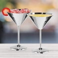 thumbnail image 3 of Oggi 8-Ounce Stainless Steel Martini Goblets, Set of 2, 3 of 13