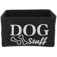 thumbnail image 1 of 1pc perro juguetes de fieltro de fieltro Suministros para mascotas Simple Suministros Caja de almacenamiento Dries Box (gris oscuro), 1 of 9