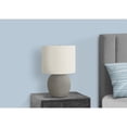 thumbnail image 3 of Lighting, 20"H, Table Lamp, Grey Concrete, Ivory / Cream Shade, Contemporary, 3 of 7