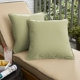 thumbnail image 5 of Sorra Home  Outdura Sync Basil Indoor/Outdoor Corded Square Pillows (Set of 2) 24 in (Set of 2) - Sync Basil, 5 of 5