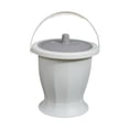 thumbnail image 2 of Cubo con cámara de escupidera, botella para urinario con tapa, jarra nocturna para urinario de cabecera, Blanco Con Anillo, 2 of 9
