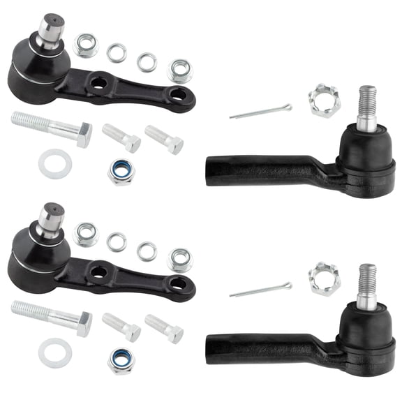 BOXI 4pc Front Suspension Kit Ball Joints Tie Rods Fit for Kia Sephia 1998-2001/Spectra 2004 1.8L Models Only/Spectra 2000-2003 / ES3403 K90362