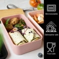 thumbnail image 4 of Bento Box Pink-Perfect Lunch Boxes - Bento Box Lunchbox with compartments, 4 of 6