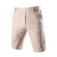 thumbnail image 1 of Pantalones Cortos De Rayas Verticales uxcell Con Bolsillos Inclinados Delanteros Beige 30, 1 of 7