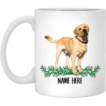 Funny Labrador Retriever Yellow Personalized Gift For Mom Christmas 2022 Gifts White Coffee Mug White 11oz