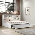 thumbnail image 2 of Donco Kids Bookcase Full Daybed with Twin Trundle, Full, White, 2 of 7