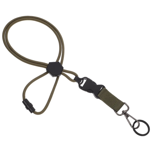 Toyvian Heavy Duty Green Lanyard with Detachable Clip for Id Cards and Security