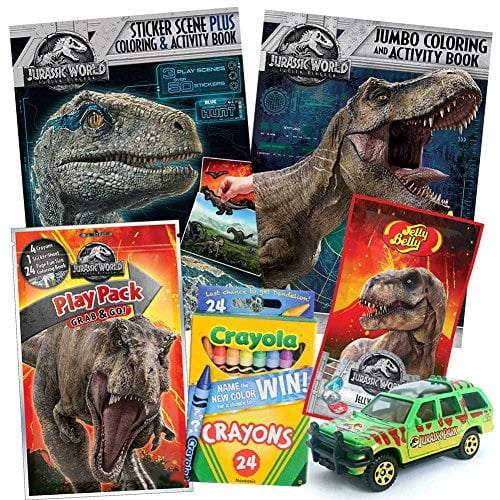 Colorboxcrate Jurassic World Fallen Kingdom Coloring Book Toy Set By 7 Pack Includes Trex Raptor Activity Books Mystery Juras Walmart Com Walmart Com