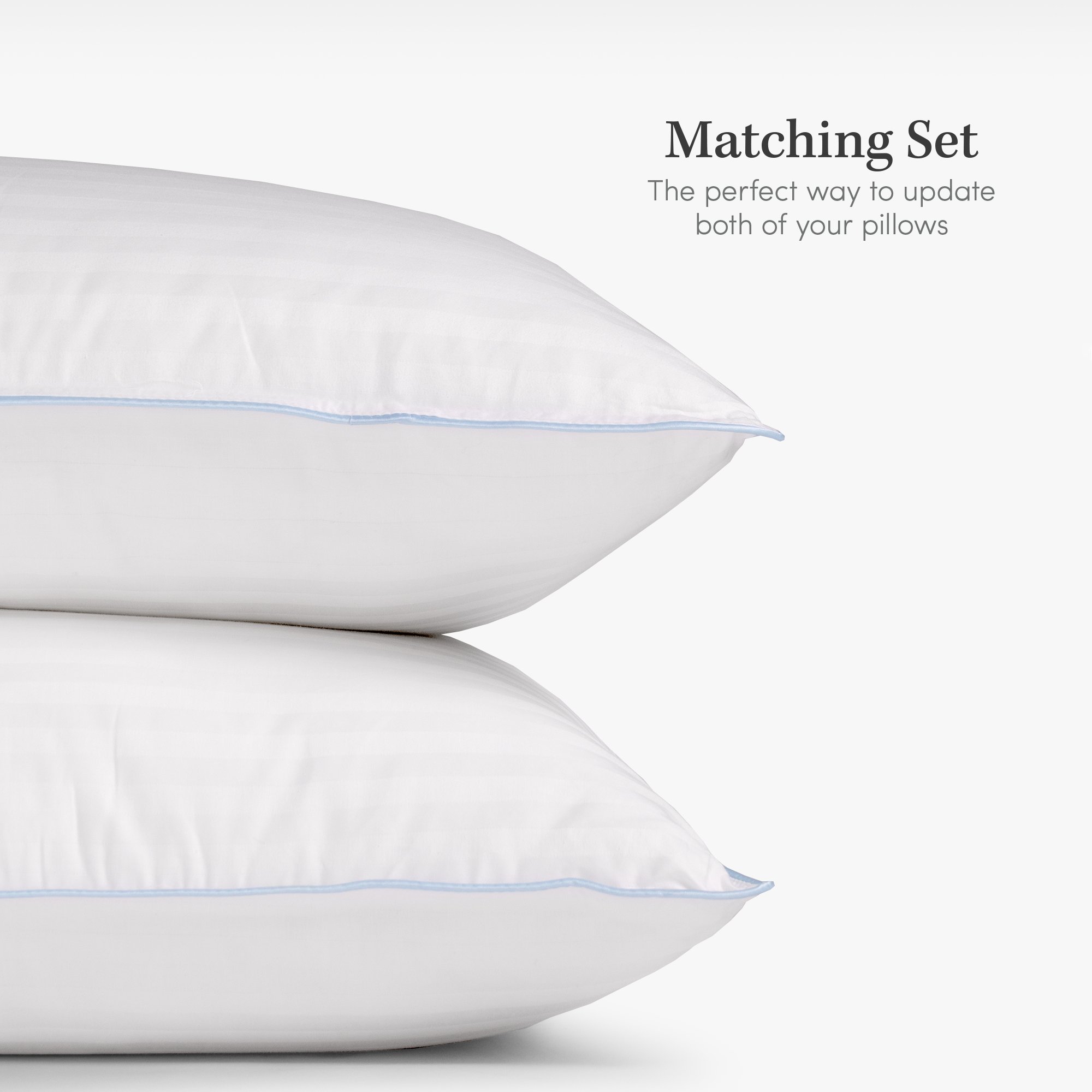 2 Pack Medium Firmness Down Alternative Bed Pillow, Standard - eLuxury - image 3 of 6