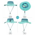 thumbnail image 2 of Men‘s and Women‘s Sun Protection Floppy Visor Bucket Hat, 2 of 8