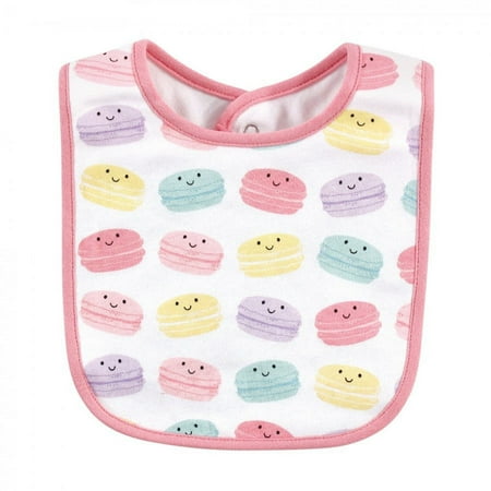 Hudson Baby Infant Girl Cotton Bibs, Sweetest Cupcake, One Size