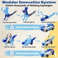 thumbnail image 3 of Lomyolo 2-in-1 Collision Transforming Dinosaur Toys Magnetic Cars Convertible Robot Toys for Kids Dino Car Toddler Fun Christmas Birthday Gift for Age 3-12 Years Boys(Blue Dragon), 3 of 7