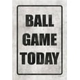 thumbnail image 2 of Ball, Susan 18x24 Black Ornate Wood Framed with Double Matting Museum Art Print Titled - Ball Game Today, 2 of 4