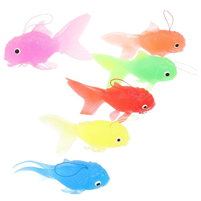 Modern Home Decor, 6pcs Dekore Silikon Kognitive Model Ornament Fischtank Gefälschte Goldfischdekoration