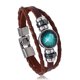 thumbnail image 1 of Pulsera unisex de estilo vintage con 12 constelaciones, pulsera tejida de aleación de piel sintética (Sagitario), 1 of 2