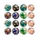 thumbnail image 1 of 40 cuentas de vidrio que brillan en la oscuridad. Hermosas cuentas espaciadoras redondas para manualidades., 1 of 8