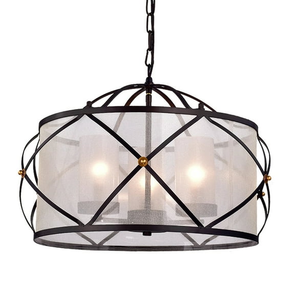 Omolara Antique Bronze Metal 21-inch Circular Pendant