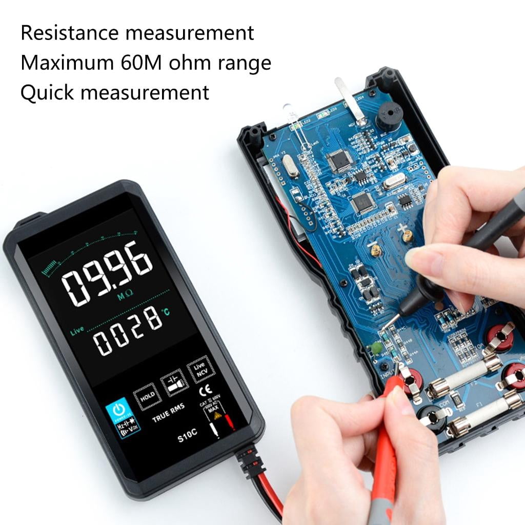 CEORPER Digital Multimeter 6000 Counts TRMS Auto-Ranging Color LCD Screen Voltmeter Fast Accurately Measures Voltage Current