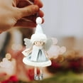 thumbnail image 6 of Christmas Hanging Doll Decorations, Christmas Tree Ornaments, Angelic Girl Doll with for Holiday Decor, Blue White Pink Cloth Stocking Stuffer Gift for Kids, 6 of 7