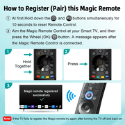 Replacement Voice Magic for LG-TV-Remote Control, for Magic Remote MR21 MR22 MR23 MR24GA with Voice Recognition and Pointer Function, Including UHD OLED QLED NanoCell 4K 8K Series, 2019~2024 Model