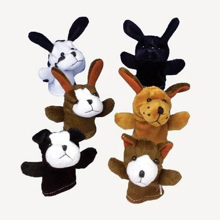 US Toy 7 x 9 x 2 Dog Finger Puppets