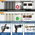 thumbnail image 2 of ZOPZO Wood Curtain Rods with Ball Finials, Walnut, 30-48 Inch, Heavy Duty Metal Curtain Rods with Brackets, Stylish and Easy to Install, 2 of 8