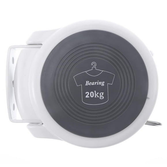 Yuarrent Tendedero de interior retráctil de 4,2 m/165,06 pulgadas, línea de de rodamiento de carga fuerte, línea de secado de ropa plegable Accesorios de baño Blanco Yuarrent HA027263-01