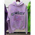 thumbnail image 1 of Además de terciopelo Sp5der sudadera europea y americana Young Thug sudadera para hombres y mujeres 555555 Sudadera con capucha rosa, 1 of 5