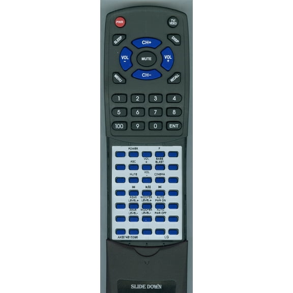 Replacement Remote for LG AKB74815396, LASC47, SJ4R, SJ4Y, SJ4YS