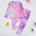 thumbnail image 5 of WIBACKER Kids Girls Pajamas Sets Long Sleeve and Pants 2-Pieces Sleepwear Cute Cartoon Unicorn Loungewear 3 to 8 Years, 5 of 10